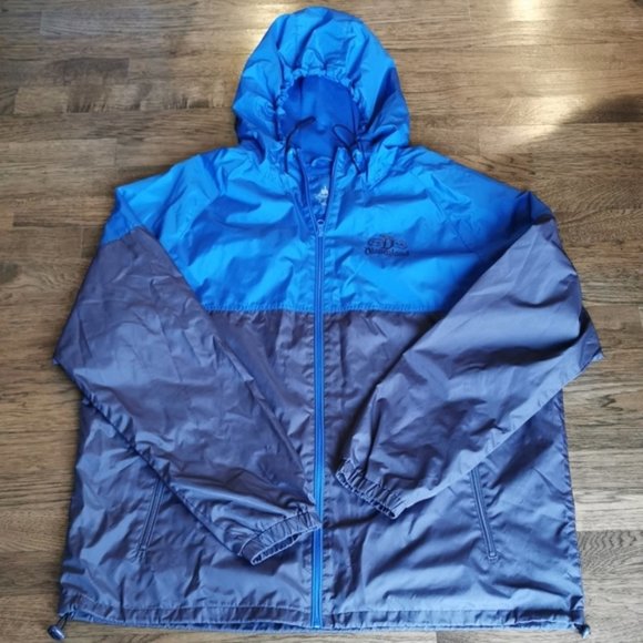 Disney Parks Authentic Blue Grey Windbreaker Unisex XL - Picture 1 of 7